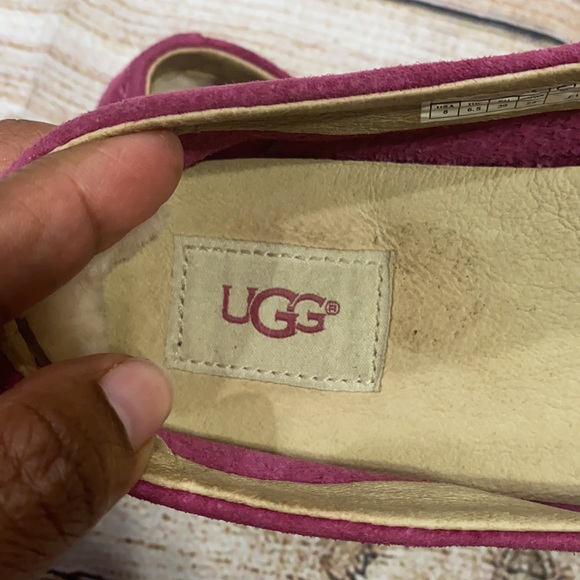 Ugg pink suede shoe 1015112 sz 8 - Picture 5 of 8